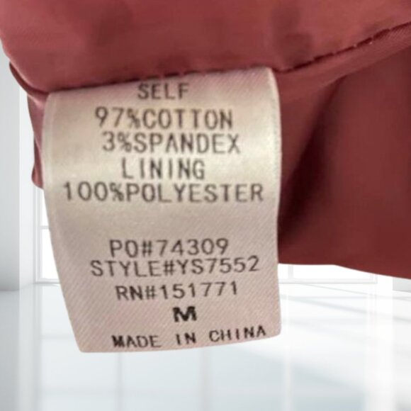 Le Lis Corduroy Mini Skirt Buttons, Pockets and Elastic Waist Size Medium - Picture 8 of 10